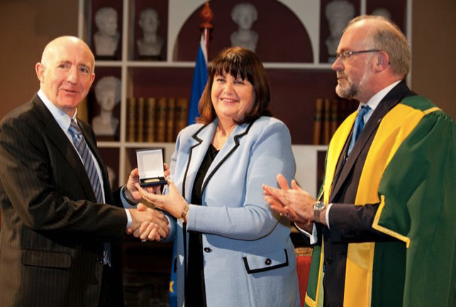 In November 2012 Prof. Moran was awarded the Royal Irish Academy Gold Medal in the Humanities..jpg In November 2012 Prof. Moran was awarded the Royal Irish Academy Gold Medal in the Humanities..jpg