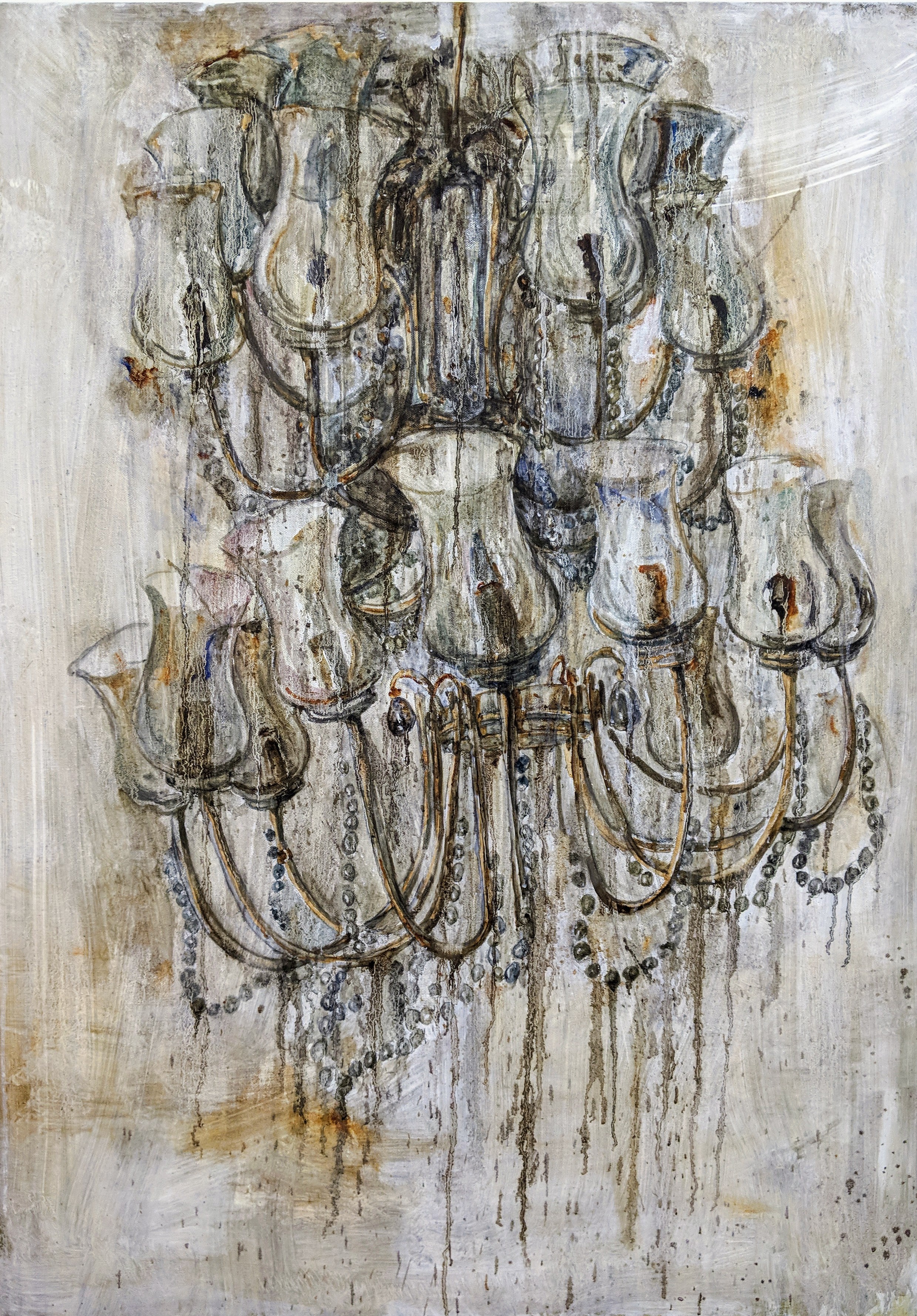 夏存《吊灯》 综合材料120x70 2017.jpg