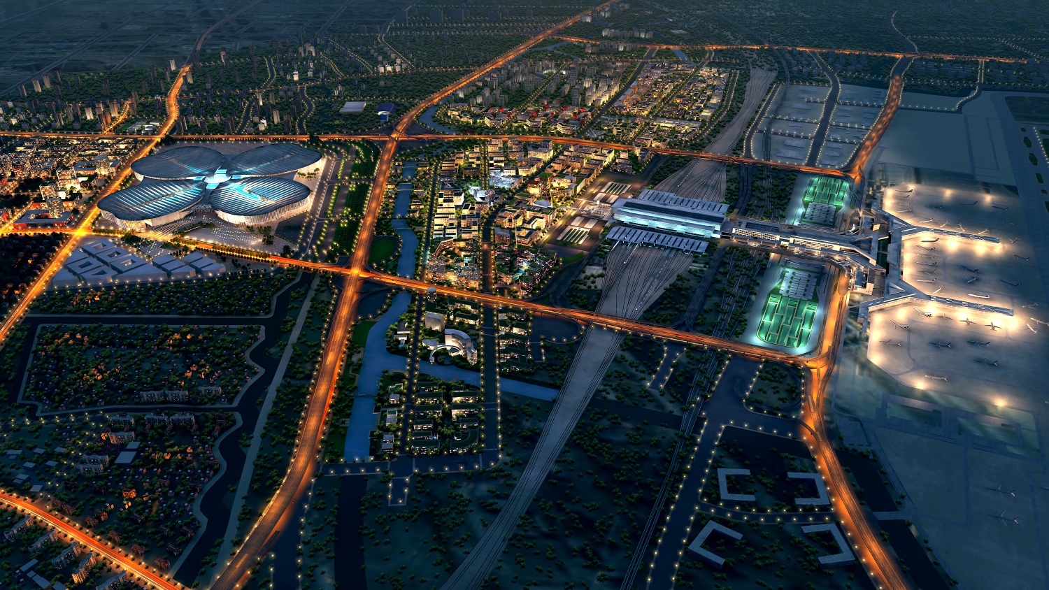 虹桥国际中央商务区鸟瞰。虹桥商务区管委会 供图